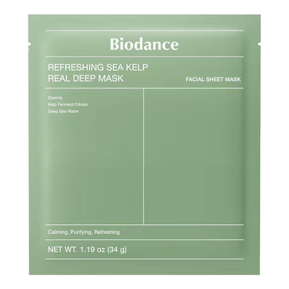 BIODANCE Refreshing Sea Kelp Real Deep Mask – Maschera lenitiva e purificante