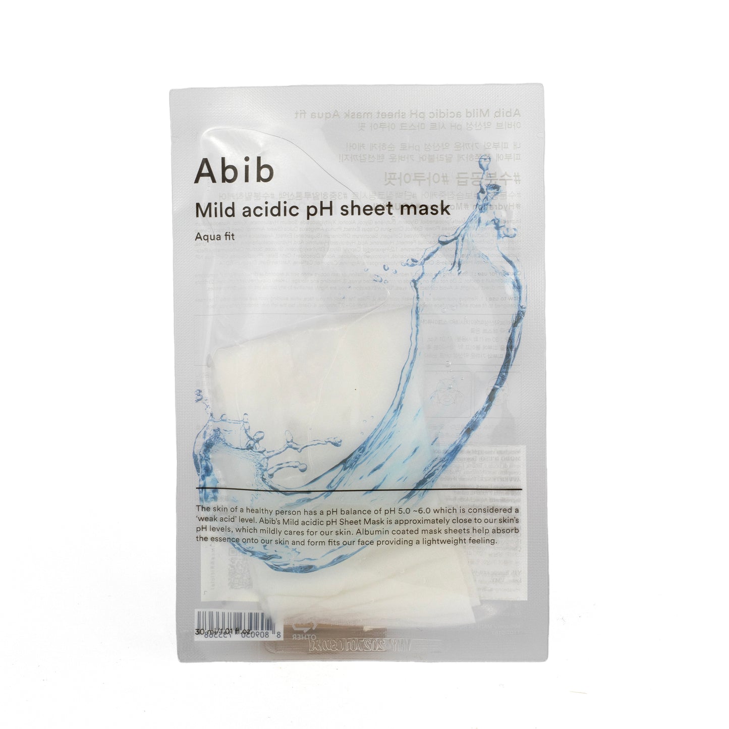 Mild Acid Ph Sheet Mask Acqua Fit