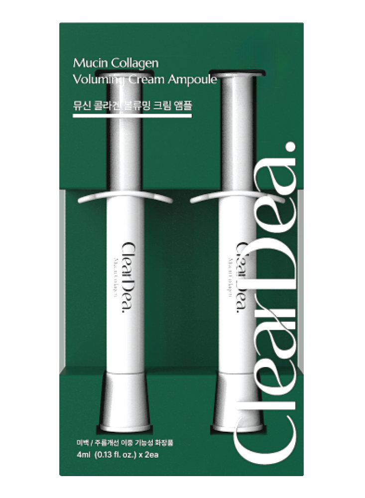 Clear Dea – Mucin Collagen Voluming Cream Ampoule Shots (2pz)