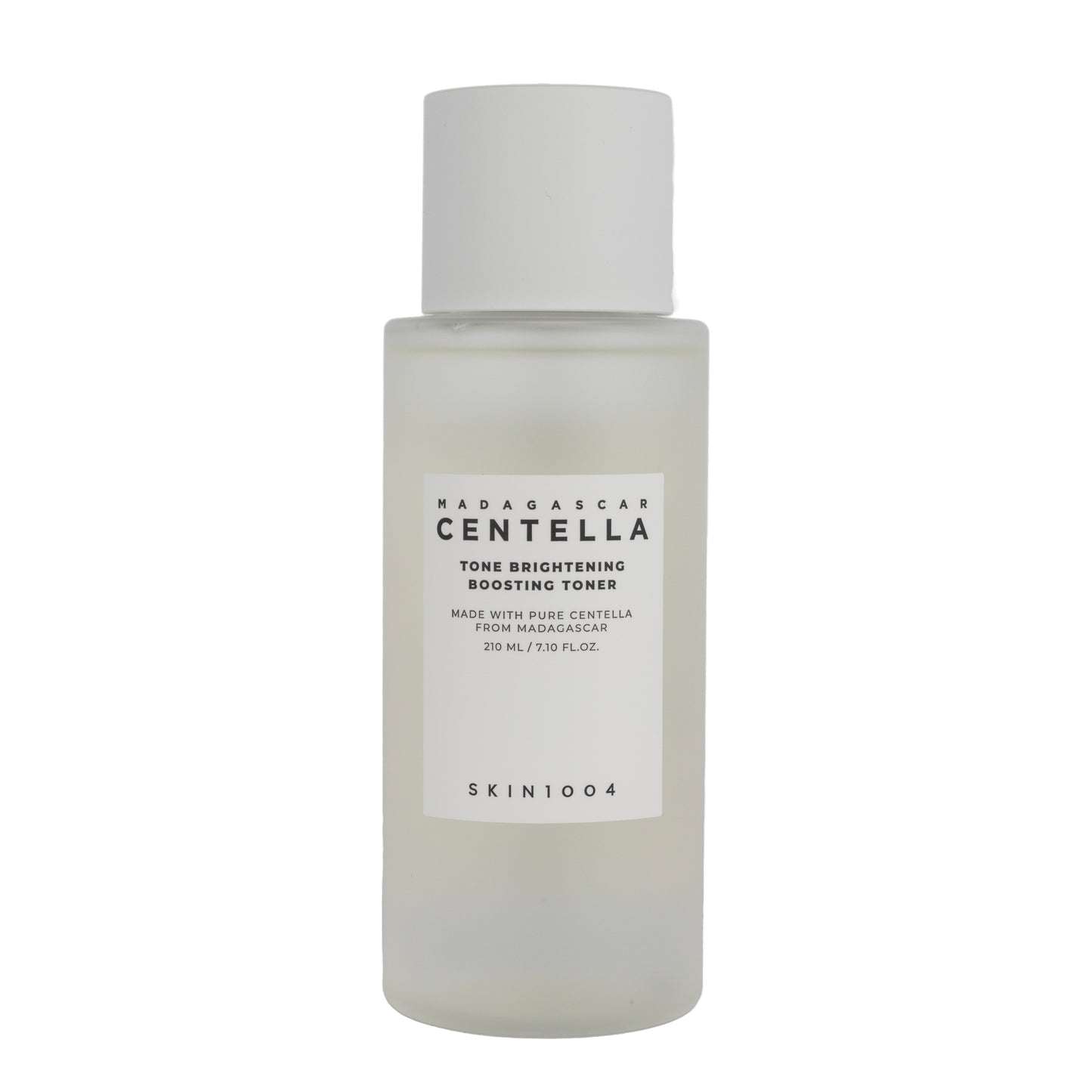 Barattolo del tonico Skin1004 Madagascar Centella Tone Brightening Boosting Toner da 210 ml, disponibile su Pink Beauty – skincare coreana per un incarnato luminoso e idratato.