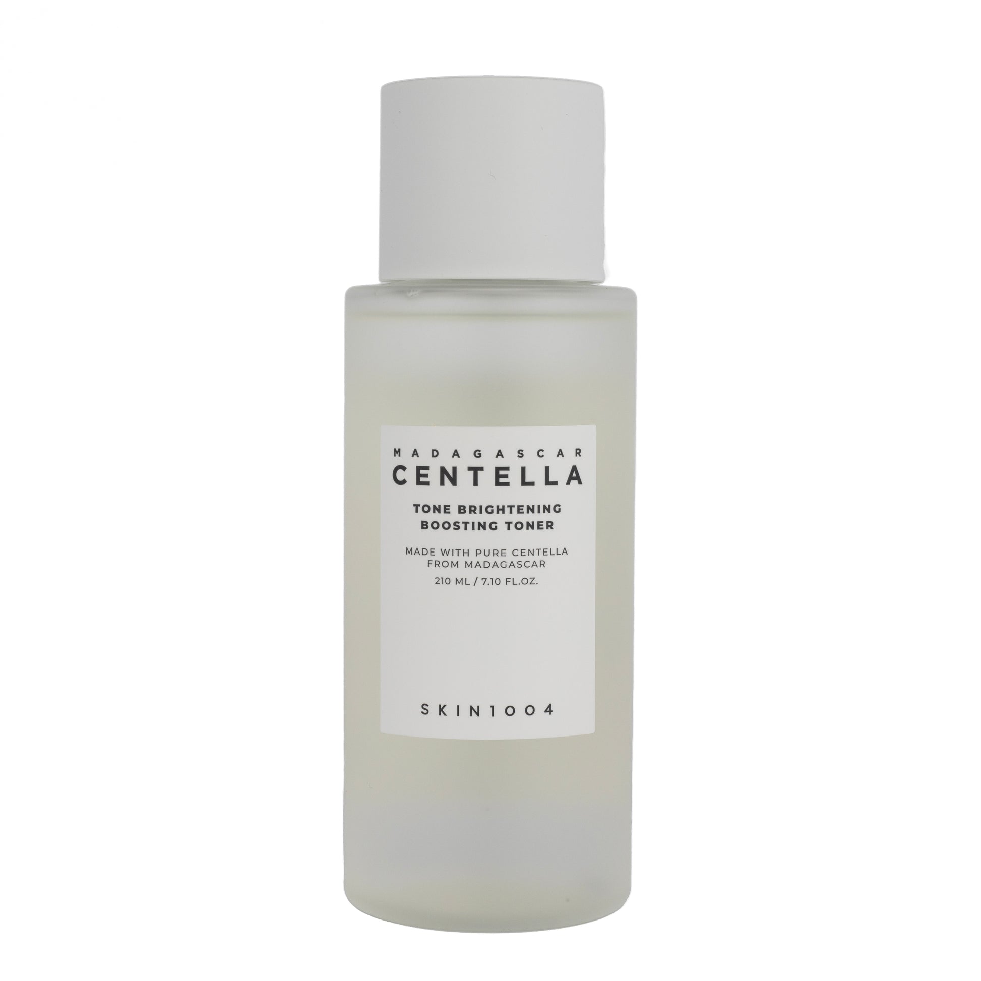 Barattolo del tonico Skin1004 Madagascar Centella Tone Brightening Boosting Toner da 210 ml, disponibile su Pink Beauty – skincare coreana per un incarnato luminoso e idratato.