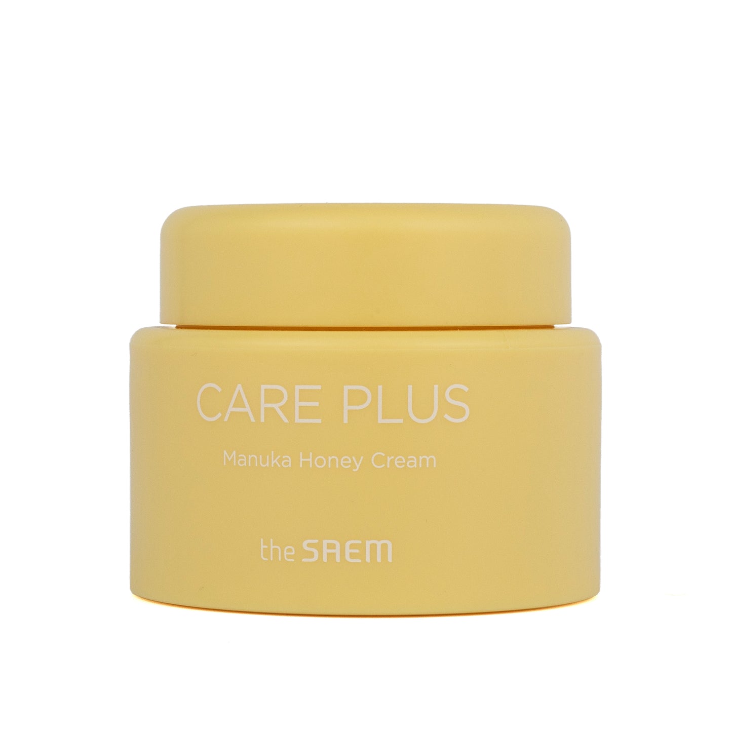 Barattolo di The Saem Care Plus Baobab Makuna Honey Cream con miele e propoli, crema idratante e nutriente per pelli secche, disponibile su Pink Beauty