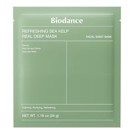 BIODANCE Refreshing Sea Kelp Real Deep Mask – Maschera lenitiva e purificante