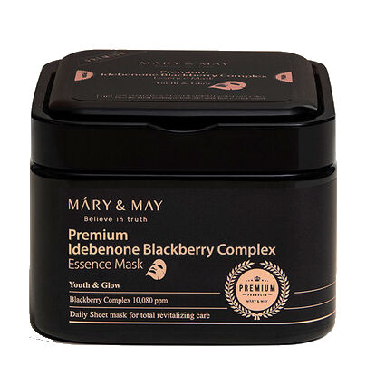 Mary&May Premium Idebenone Blackberry Complex Ampoule Mask - 20ea