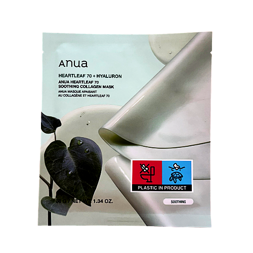 ANUA Maschera viso al collagene con estratto di Heartleaf Heartleaf 70 Soothing Collagen Mask