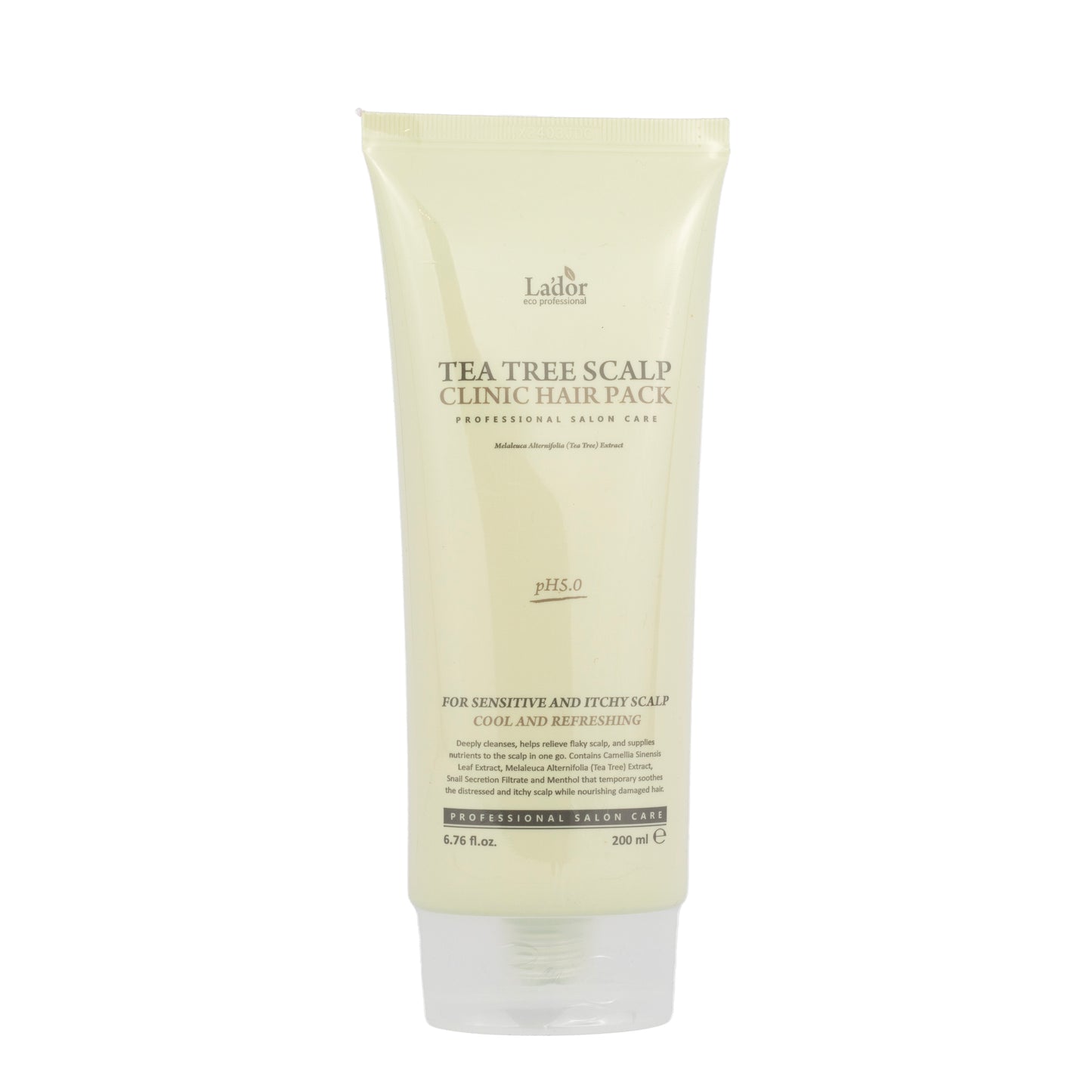 "La’dor Tea Tree Scalp Shampoo 200 ml – Shampoo purificante per cuoio capelluto grasso e sensibile, con tea tree, collagene e aloe vera. Formula professionale per capelli freschi, leggeri e luminosi. Disponibile su Pink Beauty."