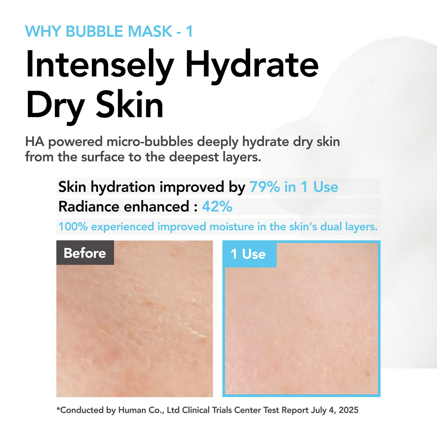 Menokin 30 Seconds Quick Bubble Mask Moist (Hyaluronic Acid) – 95 ml