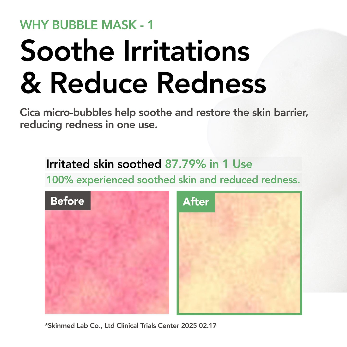 Menokin 30 Seconds Quick Bubble Mask Clear (Cicasome) – 95 ml