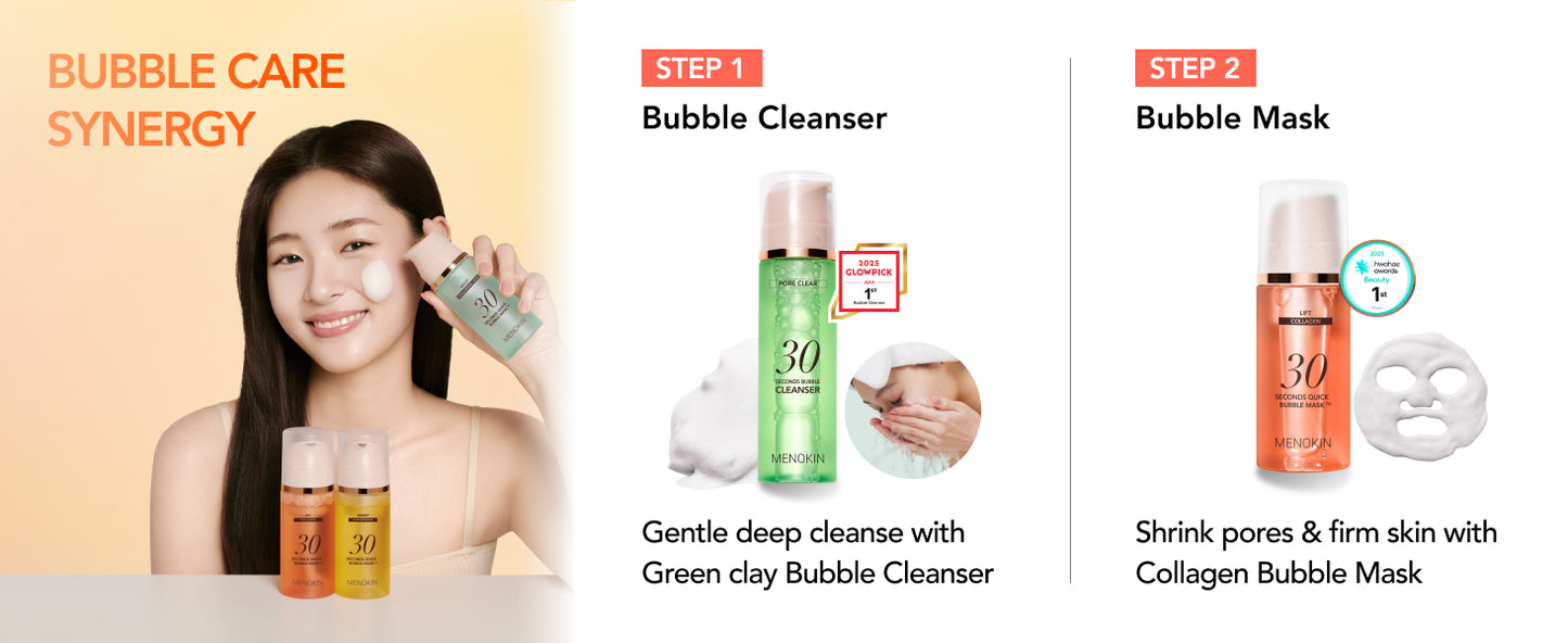 Menokin 30 Seconds Quick Bubble Mask Lift (Collagen) – 95 ml