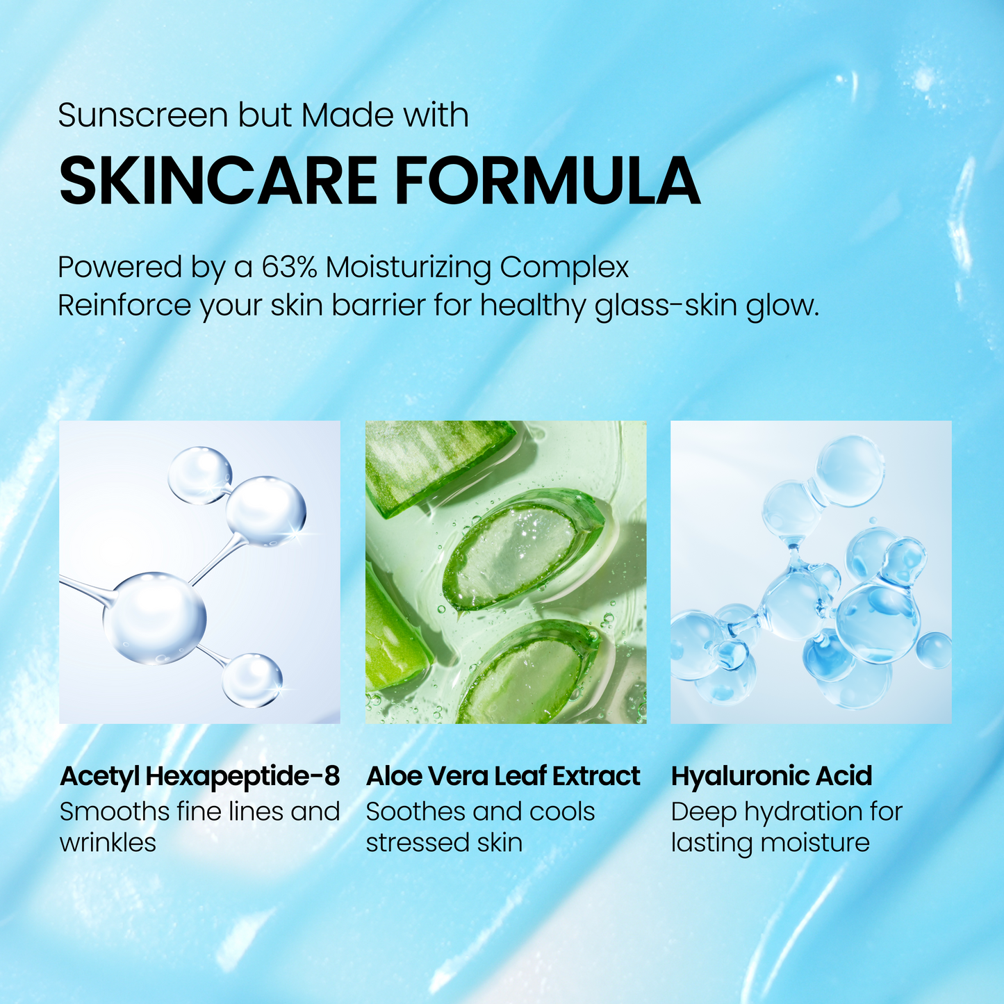 Menokin 30 Seconds Glow &amp; Clear Gel Sunscreen SPF50+ PA++++ – 50 ml